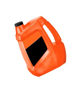 orange Oil canister isolated on a white background