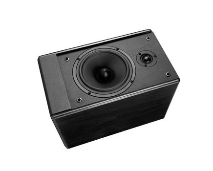 Great loud speaker isolated on white.