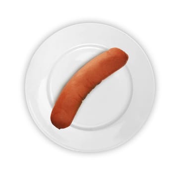 sausage on a plate