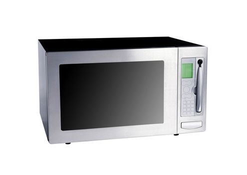 microwave oven isolated on white