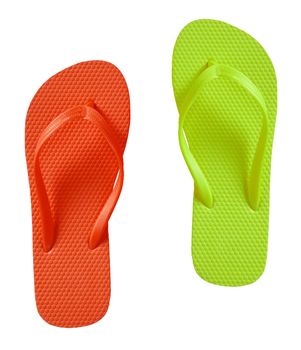 Summer Flip Flop Sandals isolated