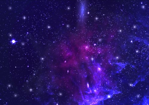 Small part of an infinite star field of space in the Universe. "Elements of this image furnished by NASA".