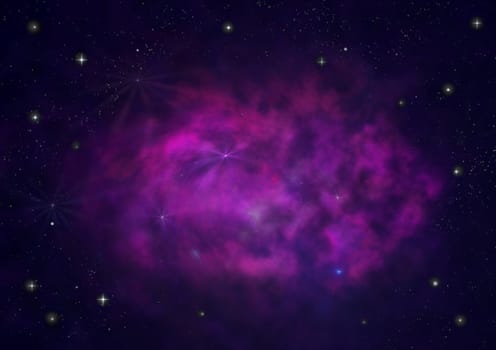 Small part of an infinite star field of space in the Universe. "Elements of this image furnished by NASA".