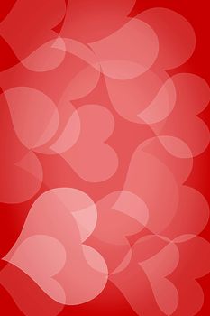 Valentine's day background with hearts