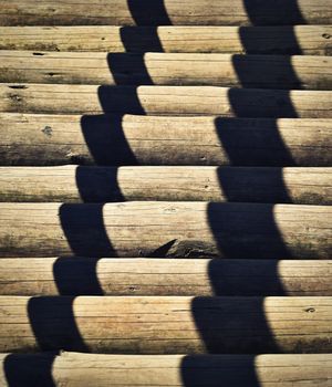 abstract background or texture on wood cabin with shadow