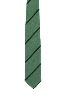 checkered tie close up on white background