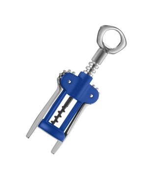 Cork screw on white background