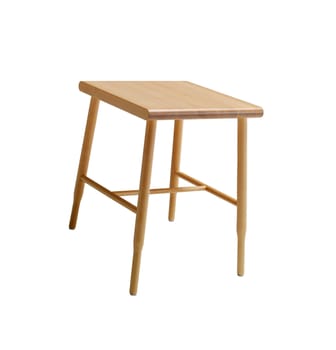 Wood stool isolated on a white background