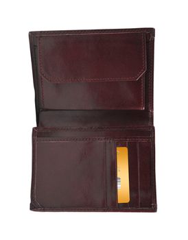 Open wallet with golden card