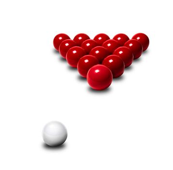 Red snooker balls