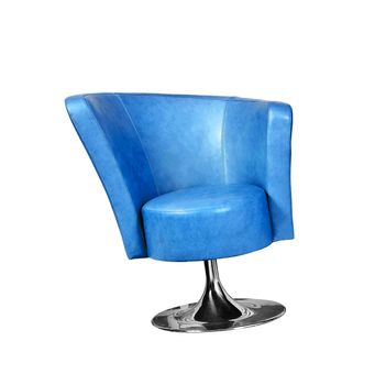 Leather blue chair