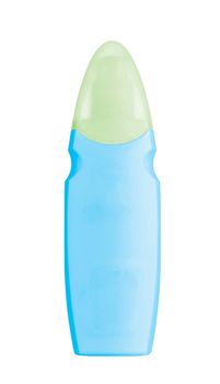 Shampoo bottle on the white backgrounds