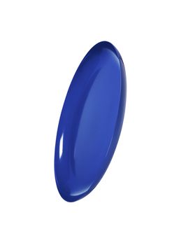 blue plate on white background