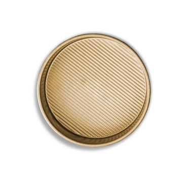 Cheesecake pan on white background