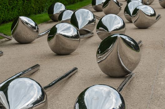 Wakefield-England July-2016 Yorkshire Sculpture Park, Internationally exhibition in the UK, This Season: "Not Vital", Editorial photo