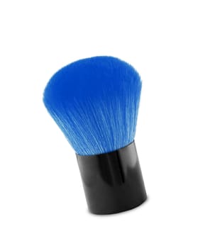 cosmetic brushe on white background
