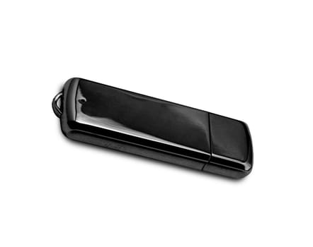 Usb flash drive on the white