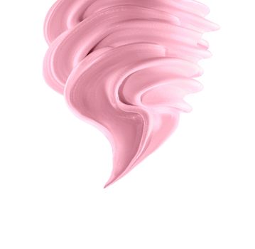 Soft ice cream on white background