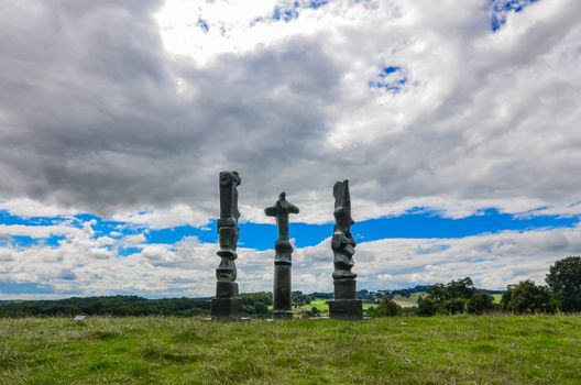 Wakefield-England July-2016 Yorkshire Sculpture Park, Internationally exhibition in the UK, This Season: "Not Vital", Editorial photo