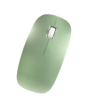 green mouse isolated on white background