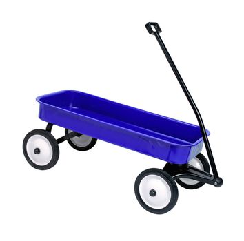 blue Wheelbarrow isolated