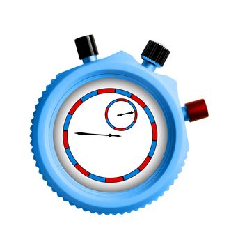 Stopwatch on white background
