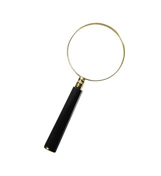 Magnifier isolated on white background