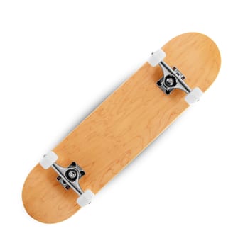 skateboard on a white background