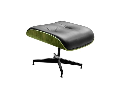 Modern leather chair isolated on white