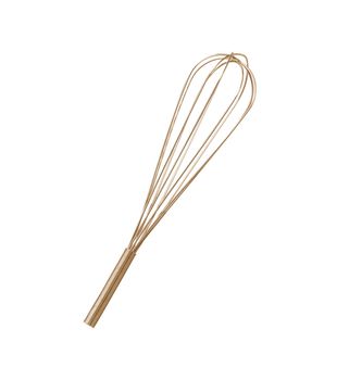 Stainless steel whisk isolated