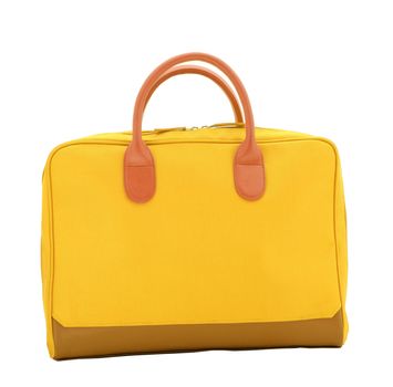 Yellow bag isolate on white background