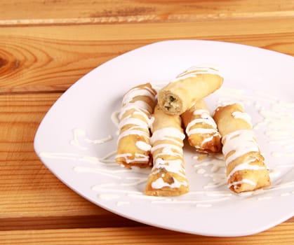 Rolled pancakes