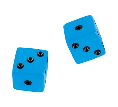 Blue dices