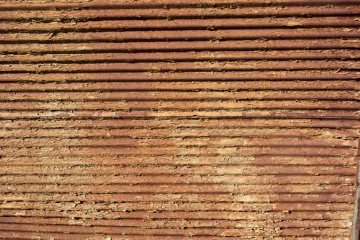 Old store front - rusty metal shutter