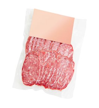 sliced meat packaged