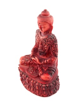 Red budha statue