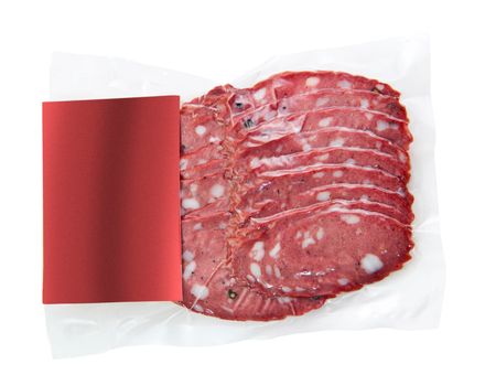 sliced meat packaged