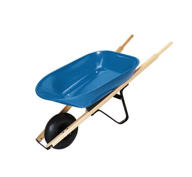 blue Wheelbarrow isolated