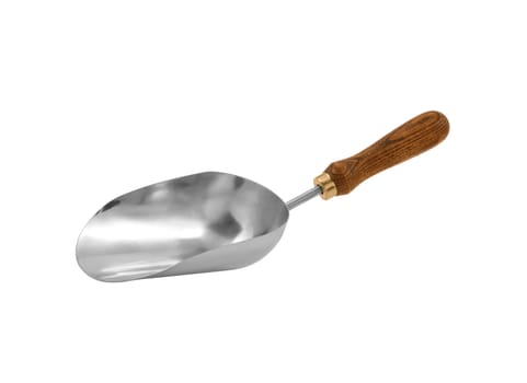 shovel with wooden handle