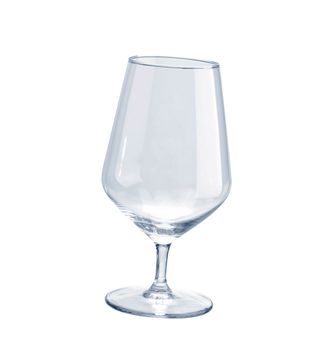 Empty wineglass isolated