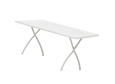 white wood table