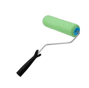 Green paint roller