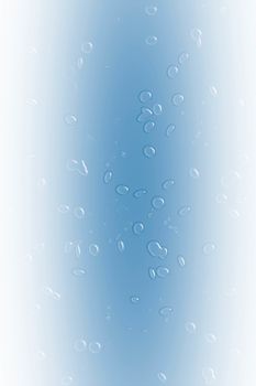 Blue water drops background texture