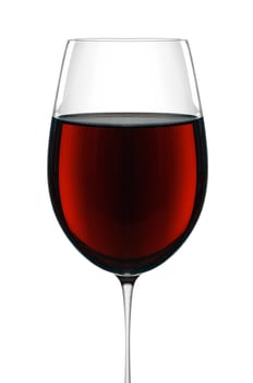 Red wine in glass