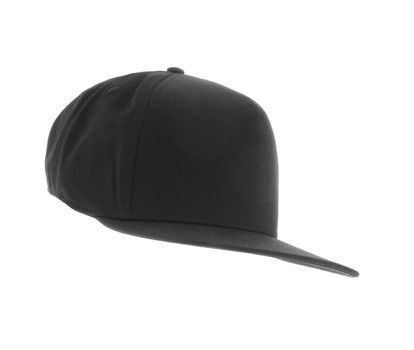 Gray cap on white background