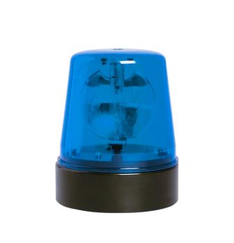 blue rotating beacon