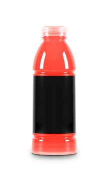 Juice bottle on a white background
