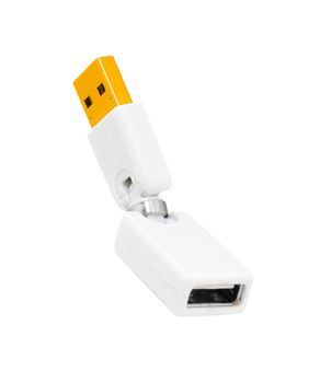 USB adapter isolated on white