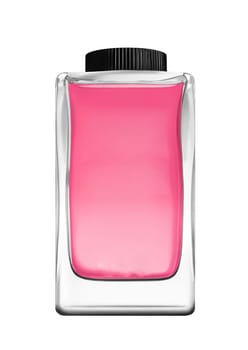 Botle of perfume isolated on white