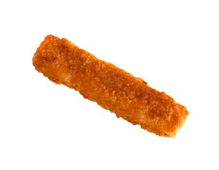 fish stick on a white background